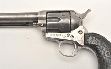 Colt Saa Revolver 3220 Caliber 475 Barrel Blued And Case