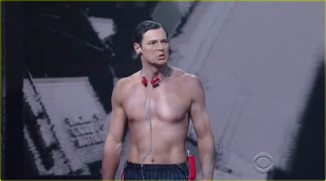 Benjamin Walker Goes Shirtless For American Psycho Performance On Colbert Watch Now