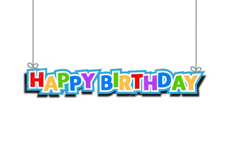 Happy Birthday Banner Vector Png Images Hanging Happy Birthday Banner