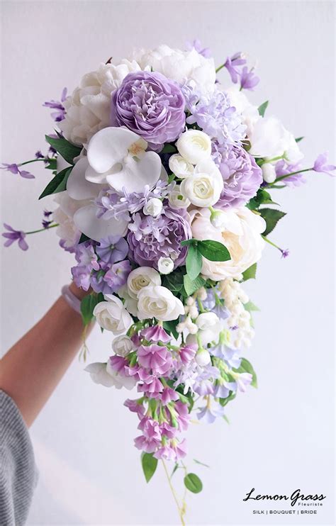 Décoration Fête Lilac Wedding Flowers Purple Wedding Bouquets Bridal