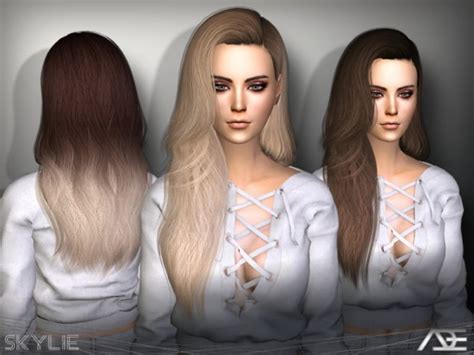 The Sims Resource Skylie Hair Set By Ade Darma Sims 4 Hairs