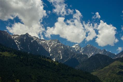 Mountains View With The Clouds Himalaya India Stock Image Image Of