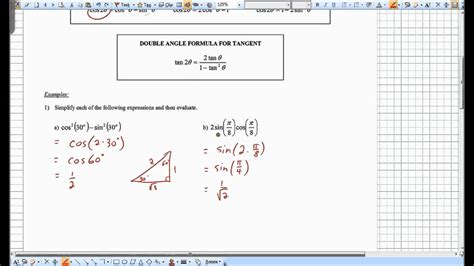 Lesson 6.8 - Double Angle Formulas - YouTube