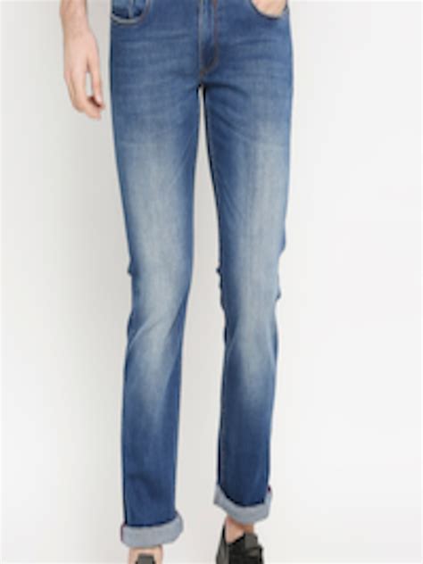 Buy Basics Men Blue Super Skinny Fit Jeans Jeans For Men