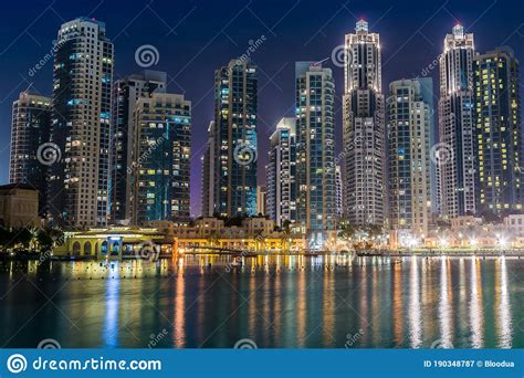 Dubai Downtown East United Arab Emirates Architecture Stock Image
