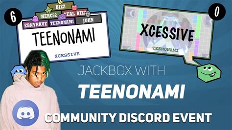 Teenonami Jackbox Discord Event Youtube