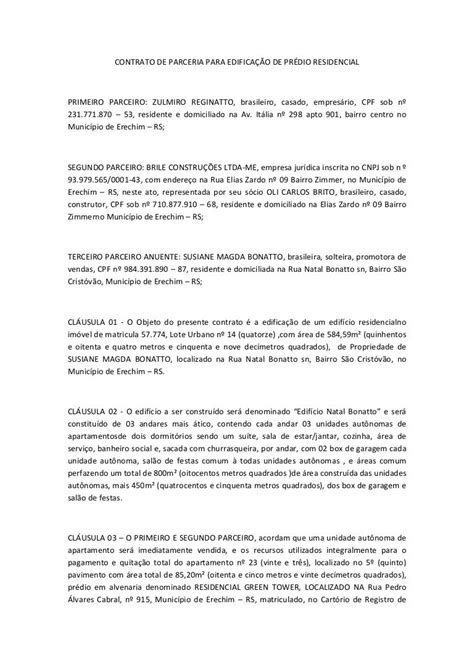 Contrato De Parceria Modelo 2f6