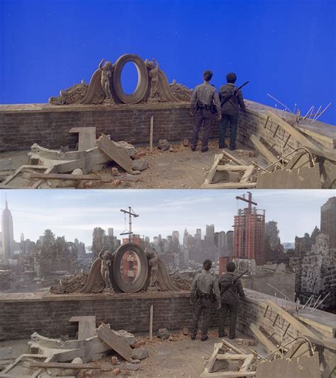 Back in the day, filmmakers used matte paintings, miniature models and trick photography to achieve impossible looking cinematic effects. Pin by Tim Hinton on VFX/BTS | Film set, Matte painting ...