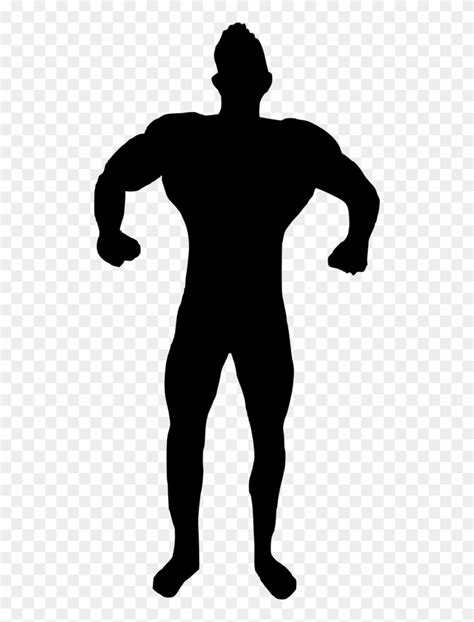 15 Muscle Man Body Builder Silhouette Bodybuilder Silhouette Png