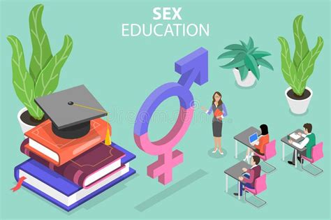 3d Isometric Flat Vector Conceptual Illustration Of Sex Education Stock Vector Illustration Of