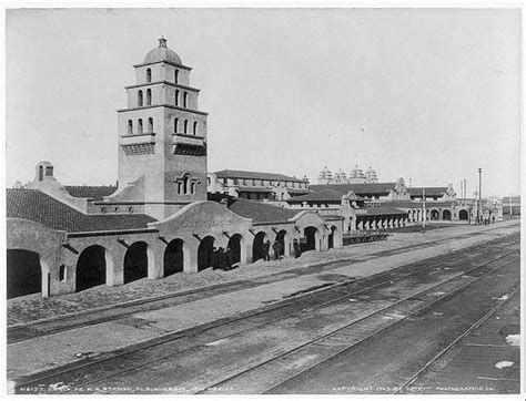 1903 Santa Fe Railroad Station In Albuquerque New Mexico