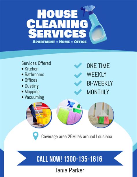 Floors vacuumed & mopped ( extra attention to corners ). Copy of House Cleaning Services Flyer Poster Template ...