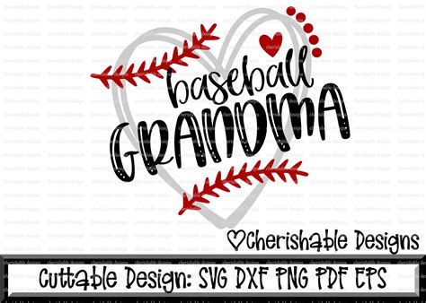 Baseball Svg Baseball Grandma Svg Baseball Cutting File Etsy