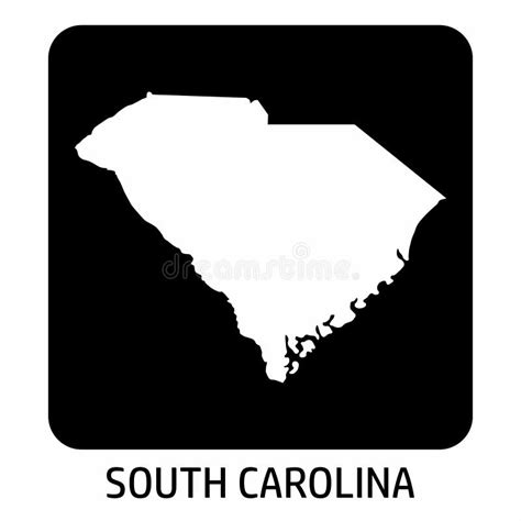 South Carolina Map Icon Stock Vector Illustration Of Abstract 190774171