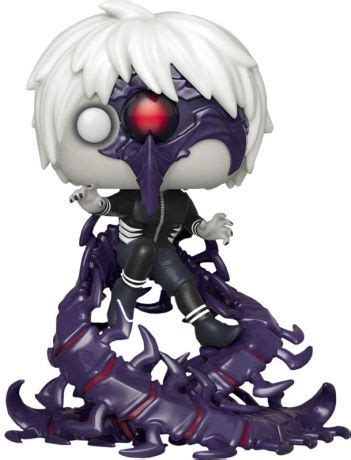 Figure stands 3 3/4 inches and comes in a window. Figurine Pop Tokyo Ghoul #465 pas chère : Half-Kakuja Kaneki