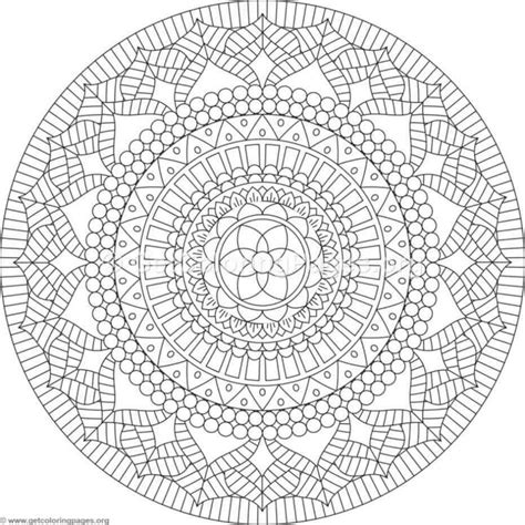 25 Flower Mandala Printable Coloring Page Etsy Mandala Coloring Pages