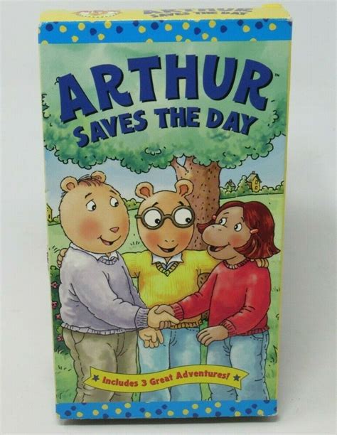 Arthur Arthur Saves The Day Animated Vhs Video 3 Great Adventures