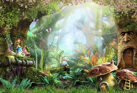 Fairy Tale Wonderland Forest Mushroom Birthday Photography Studio