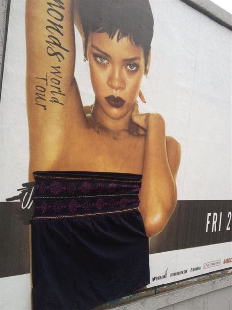 Modest Dubliners Cover Up Naked Rihanna Billboard Ahead Of Concert