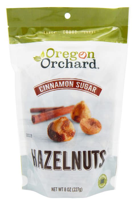 Oregon Orchard Cinnamon Sugar Seasoned Hazelnuts 8oz Oregon