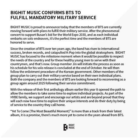 Confirmed Bts Will Enlist In The Military