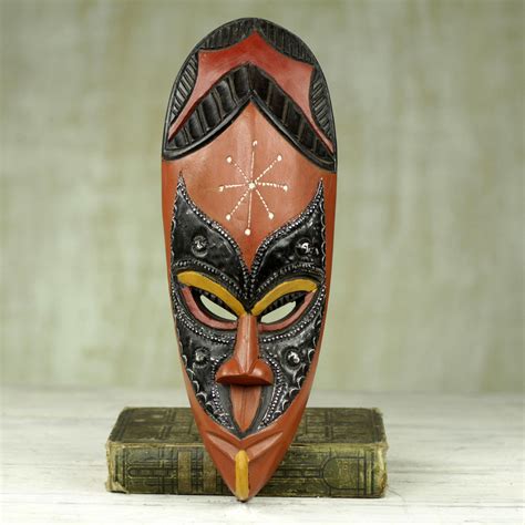 Unicef Uk Market Hand Carved Sese Wood African Mask From Ghana