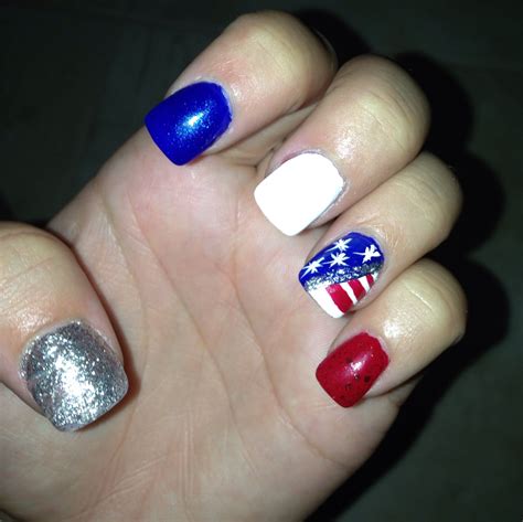 Fourth Of July Nails Dip 20 Glitter 4th Of July Nail Art Ideas