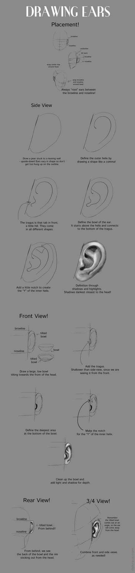 Drawing Ears Tutorial By Banjodi On Deviantart