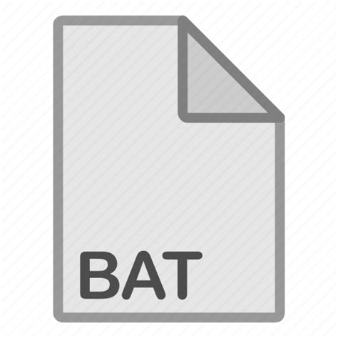 Bat Extension File Format Hovytech Programming Type Icon