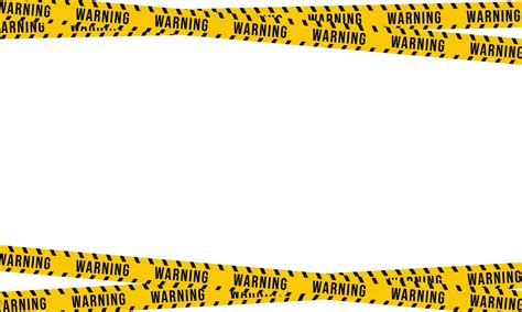 Safety Warning Banner Black Yellow And White Striped Banner On Black Background Warning
