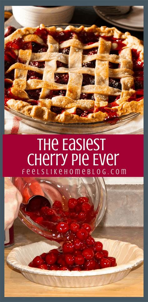 Couldnt Be Easier Cherry Pie Recipe Cherry Pie Recipe Easy Cherry Pie Recipe Cherry Pie