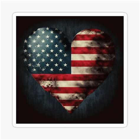 Us Flag American Flag Heart Shaped Most Dramatic Spin On Old
