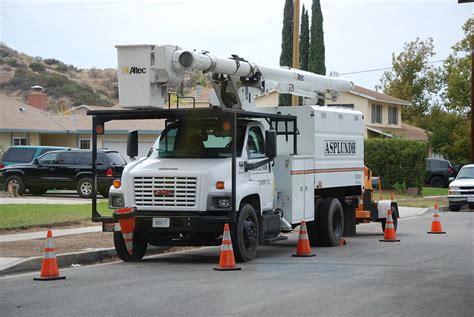 Asplundh Tree Expert Co Gmc Tree Truck With Altec Overcenter Aerial