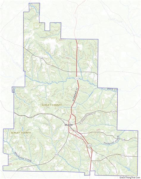 Map Of Schley County Georgia