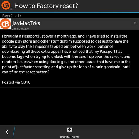 How To Factory Reset Blackberry Forums At