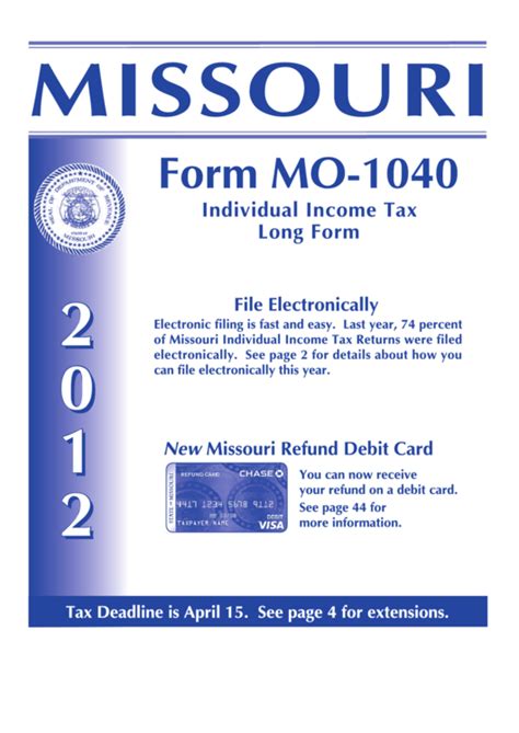 Top 5 Missouri Form Mo 1040 Templates Free To Download In Pdf Format