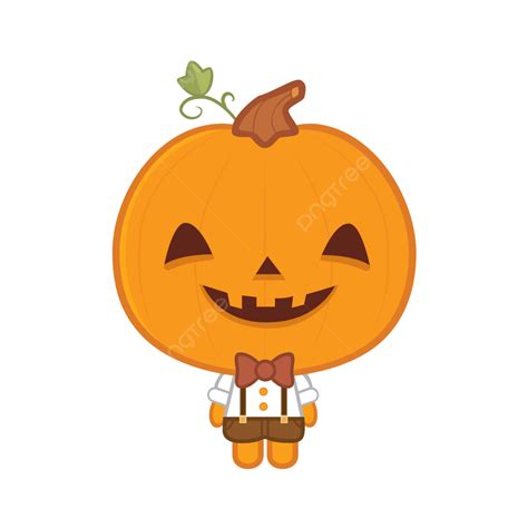 Gambar Kartun Vector Halloween Pumpkin Kartun Lukisan Tangan Pola