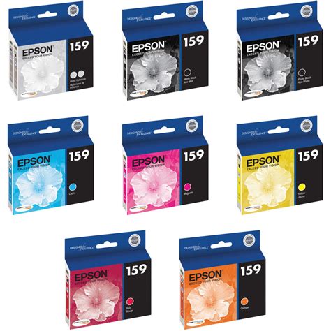 Epson 159 Ink Cartridge Set For Stylus Photo R2000 Printer Bandh