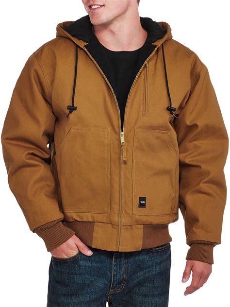 Mens Insulated Duck Hooded Jacket