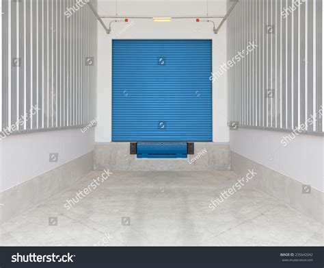 How to frame a door. Roller Shutter Door Dock Leveler Ramp Stock Photo ...