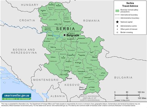 Mappa Della Serbia Cartina Della Serbia