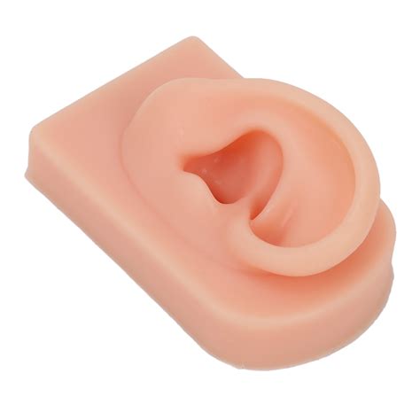 Silicone Human Ear Model, Fake Ear Model Right Ear Comfortable Flexible