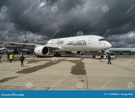 Wide Body Jet Airliner Airbus A350 Xwb On The Airfield Editorial Stock