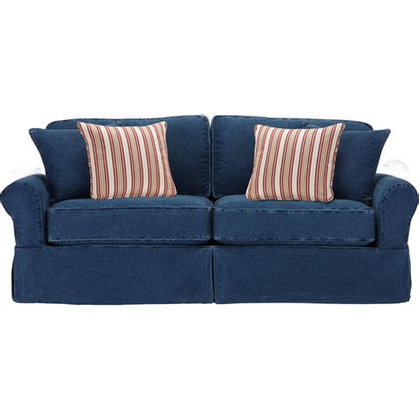 Rooms To Go Cindy Crawford Denim Queen Sleeper Sofa - AptDeco