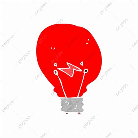 Retro Light Bulb Vector Design Images Retro Cartoon Red Light Bulb