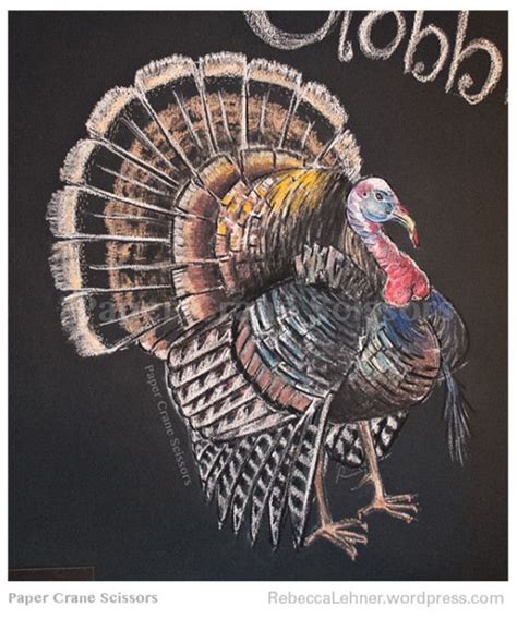 did you know wild turkeys can fly but domestic turkeys cannot chalkboard drawing of a wild