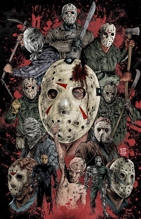 Michael Myers Vs Jason Drawings