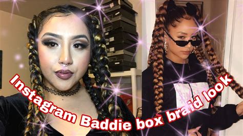 ig baddie box braid hairstyle how to latina hair youtube