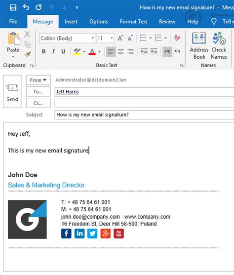 As full disclosure, i work at microsoft as a. How To Add Picture To Outlook Signature - PictureMeta