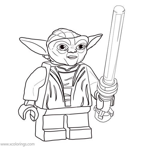 Lego Baby Yoda Coloring Pages Pics Super Coloring